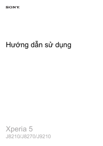 Hướng dẫn sử dụng Sony Xperia 5 Điện thoại di động