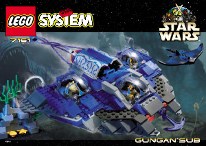Manual de uso Lego set 7161 Star Wars Gungan sub