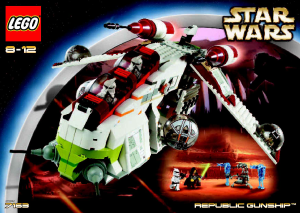 Brugsanvisning Lego set 7163 Star Wars Republic gunship