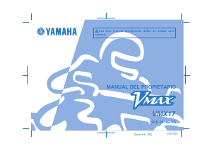 Manual de uso Yamaha VMAX (2015) Motocicleta