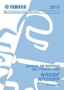 Manual de uso Yamaha WR250F (2015) Motocicleta
