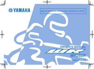 Manual Yamaha WR250R (2015) Motorcycle