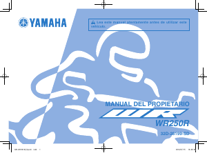 Manual de uso Yamaha WR250R (2015) Motocicleta