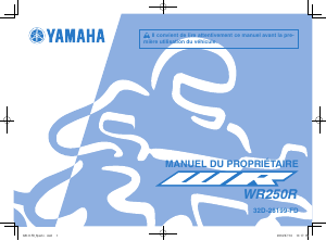 Mode d’emploi Yamaha WR250R (2015) Moto