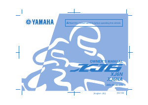 Manual Yamaha XJ6-N (2013) Motorcycle