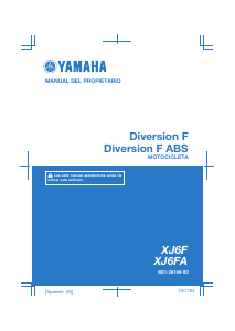 Manual de uso Yamaha XJ6F (2016) Motocicleta