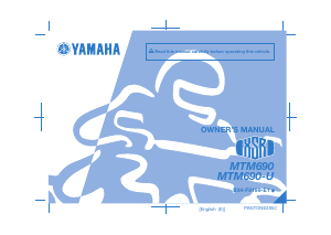 Manual de uso Yamaha XSR700 (2016) Motocicleta