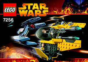 Bruksanvisning Lego set 7256 Star Wars Jedi Starfighter & Vulture Droid