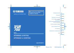 Mode d’emploi Yamaha XSR700 XTribute (2021) Moto