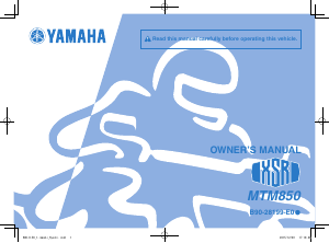 Manual Yamaha XSR900 (2016) Motorcycle