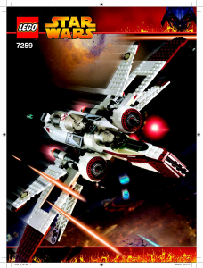 Manual de uso Lego set 7259 Star Wars ARC-170 starfighter