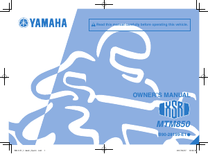 Manual Yamaha XSR900 (2017) Motorcycle