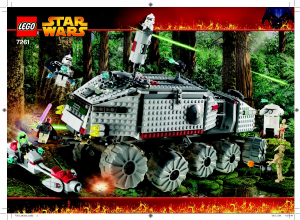 Bedienungsanleitung Lego set 7261 Star Wars Clone turbo tank