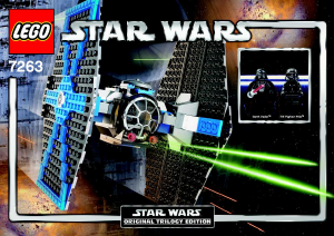 Manual de uso Lego set 7263 Star Wars TIE fighter