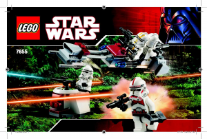 Manuale Lego set 7655 Star Wars Clone troopers battle pack