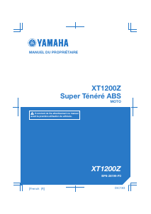 Mode d’emploi Yamaha XT1200Z (2017) Moto