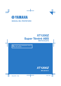 Manual de uso Yamaha XT1200Z (2019) Motocicleta