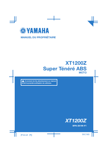 Mode d’emploi Yamaha XT1200Z (2019) Moto
