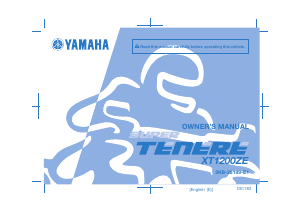 Manual Yamaha XT1200ZE (2015) Motorcycle