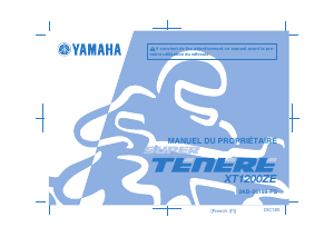 Mode d’emploi Yamaha XT1200ZE (2015) Moto