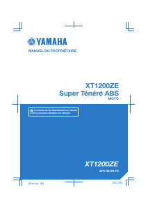 Mode d’emploi Yamaha XT1200ZE (2017) Moto