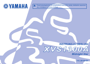 Instrukcja Yamaha XVS1300A (2013) Motocykl