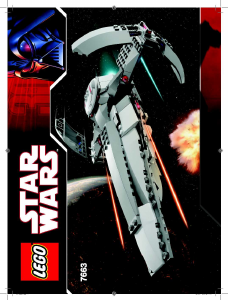 Manual Lego set 7663 Star Wars Sith infiltrator