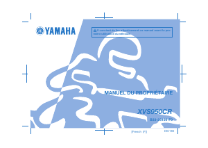 Mode d’emploi Yamaha XVS950 (2015) Moto