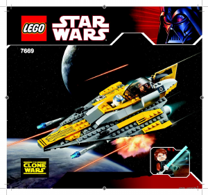 Bruksanvisning Lego set 7669 Star Wars Anakins Jedi Starfighter
