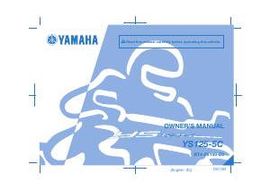 Manual Yamaha YS125 (2017) Motorcycle