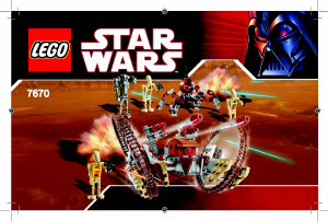 Manuale Lego set 7670 Star Wars Hailfire droid e spider droid