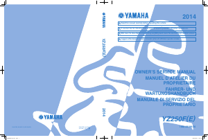 Handleiding Yamaha YZ250F (2014) Motor