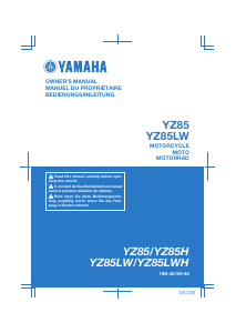 Mode d’emploi Yamaha YZ85 (2017) Moto