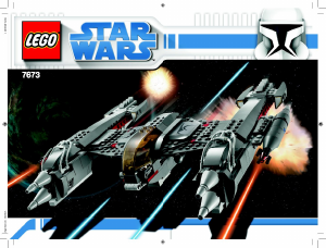 Bruksanvisning Lego set 7673 Star Wars MagnaGuard Starfighter