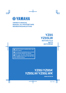 Mode d’emploi Yamaha YZ85 (2019) Moto