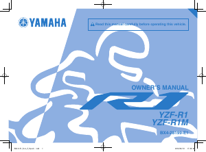 Manual Yamaha YZF-R1 (2018) Motorcycle