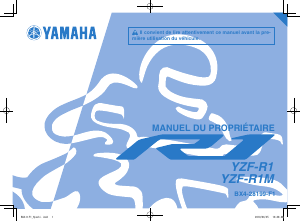 Mode d’emploi Yamaha YZF-R1 (2018) Moto