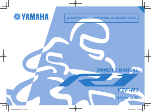 Manual Yamaha YZF-R1 (2019) Motorcycle