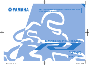 Mode d’emploi Yamaha YZF-R1 (2019) Moto