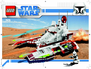 Manual de uso Lego set 7679 Star Wars Republic fighter tank