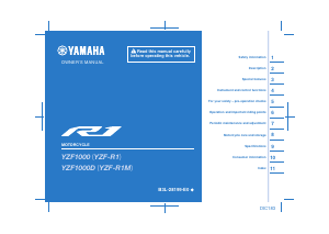 Manual Yamaha YZF-R1 (2020) Motorcycle