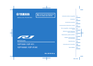 Manual de uso Yamaha YZF-R1 (2020) Motocicleta