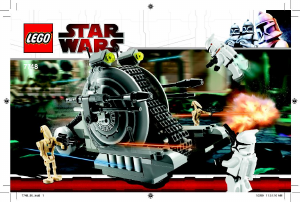 Manuale Lego set 7748 Star Wars Corporate alliance tank droid
