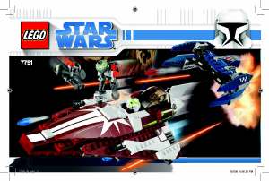 Manuale Lego set 7751 Star Wars Ahsokas starfighter and vulture droid
