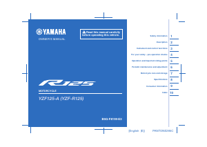 Manual Yamaha YZF-R125 (2021) Motorcycle
