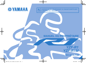 Mode d’emploi Yamaha YZF-R1M (2017) Moto