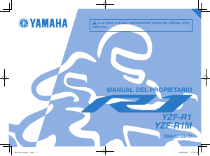 Manual de uso Yamaha YZF-R1M (2018) Motocicleta