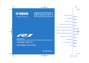 Manual Yamaha YZF-R1M (2020) Motorcycle