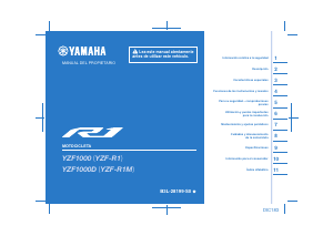 Manual de uso Yamaha YZF-R1M (2020) Motocicleta