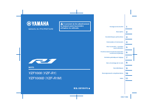 Mode d’emploi Yamaha YZF-R1M (2020) Moto